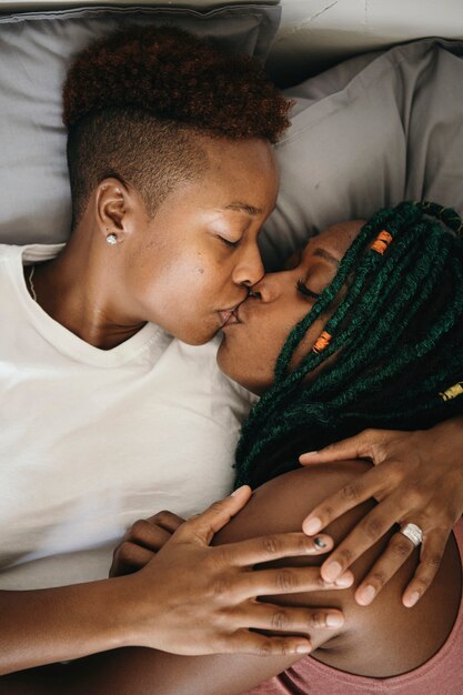 Black Lesbians Kissing